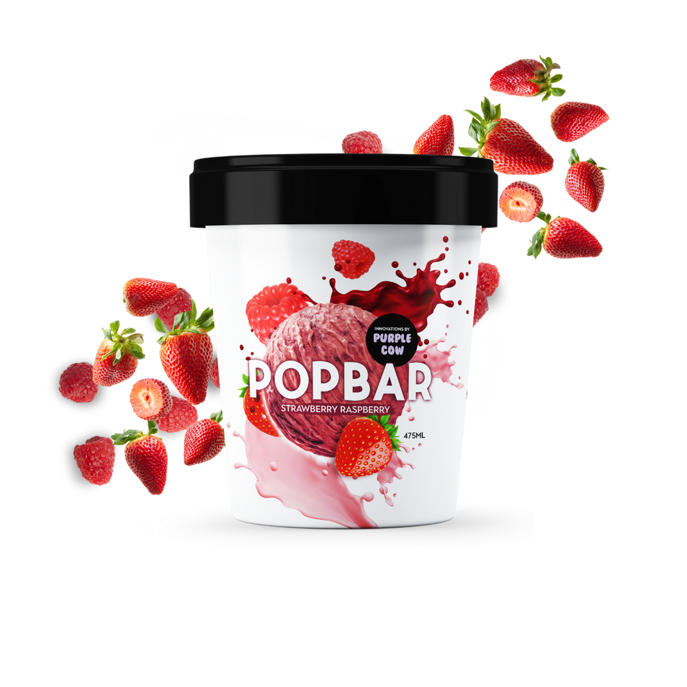 Strawberry Raspberry | Ice Cream Tub- PopBar